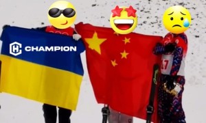 Відео дня. Росіянин кумедно виглядав без прапора на нагородженні Олімпіади