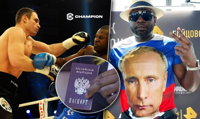 Сором дня: американець, якого бив Кличко, отримав російське громадянство у футболці з путіним