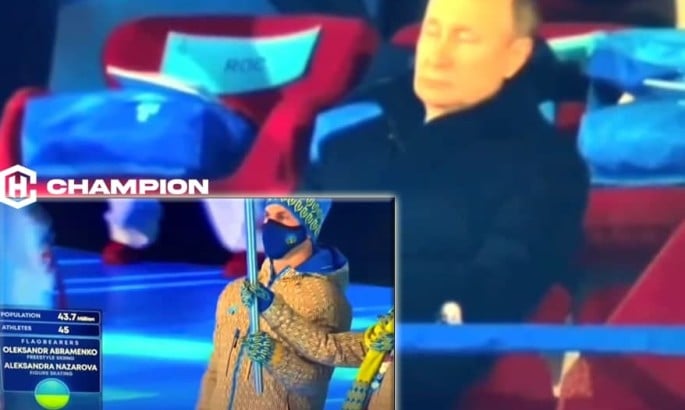 Путін зробив вигляд, що спить під час виходу збірної України на відкритті Олімпіади