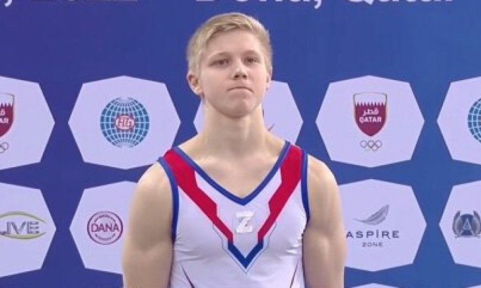 Російського гімнаста дискваліфікували на рік за виступ із літерою Z